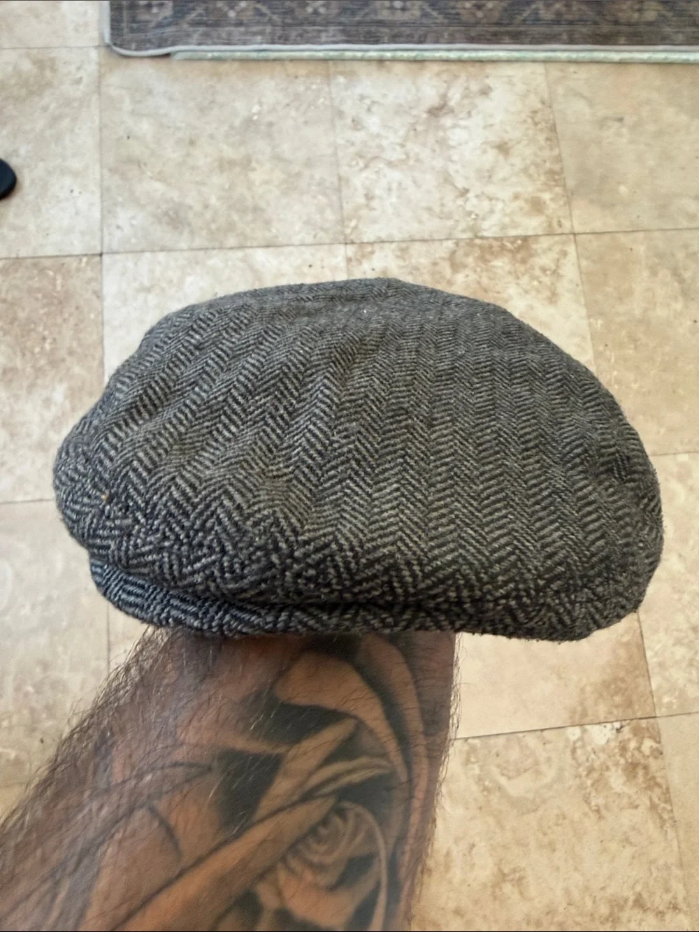Brixton Red Satin-Lined Cap with Black Emblem